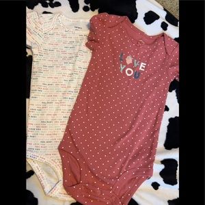 2 baby girl onesies